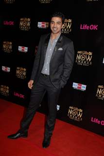 Saqib Saleem at Life OK Now Awards .