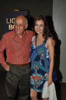 Mukesh Bhatt and Dia Mirza enjoyed the Special Screening of Ek Villian