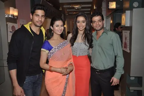 Shraddha and Sidharth on Ye Hai Mohabbatein sets