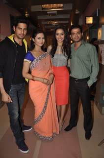 Shraddha and Sidharth on Ye Hai Mohabbatein sets