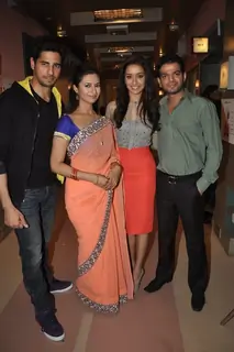 Shraddha and Sidharth on Ye Hai Mohabbatein sets
