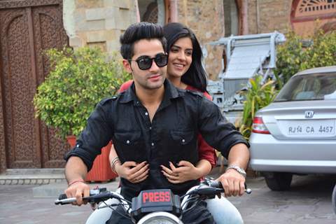Armaan and Deeksha enjoy a bike ride in Jaipur