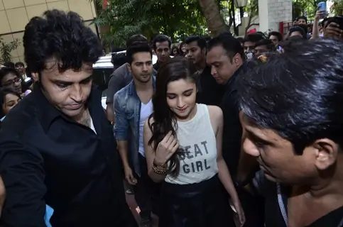 Alia Bhatt and Varun Dhawan at HR College