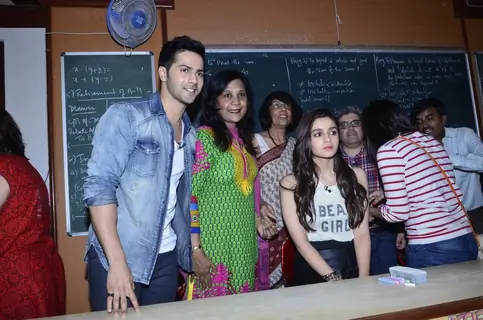 Alia Bhatt and Varun Dhawan at HR College