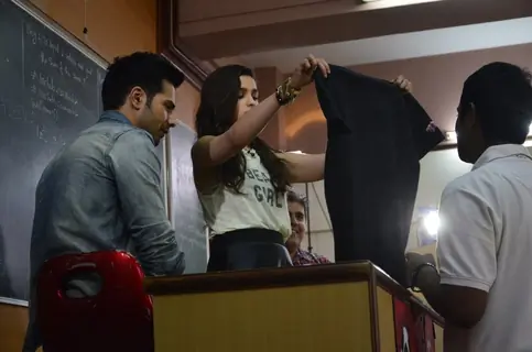 Alia Bhatt and Varun Dhawan at HR College