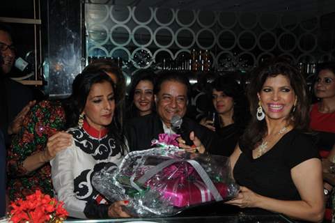 Megha Jalota receiving her Birthday gift from Bina Aziz