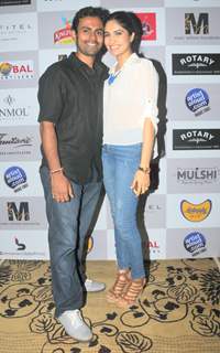 Sangeet Haldipur with wife at the Music Mania Event