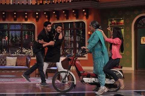 Shraddha enjoys a bike ride with Dadi on Comedy Nights With Kapil