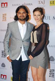 Rahul Mishra poses with Kalki Koechlin