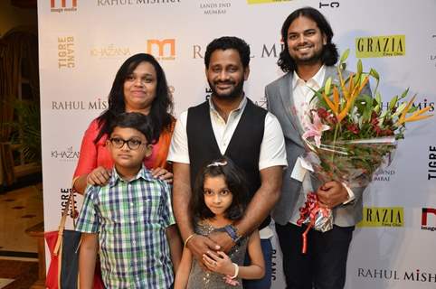 Rahul Mishra with Resul Pookutty and his family