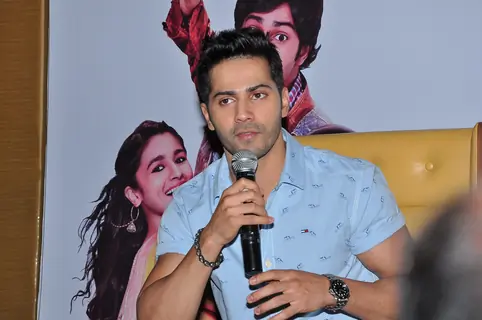 Varun Dhawan addressing the Press
