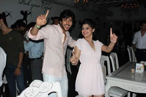 Shivin Narang dancing with Sneha Wagh at the party