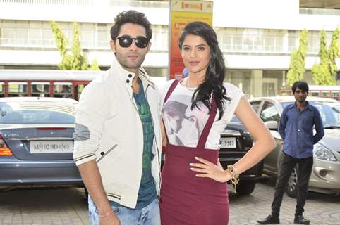 Armaan Jain with Deeksha Seth at the promotions