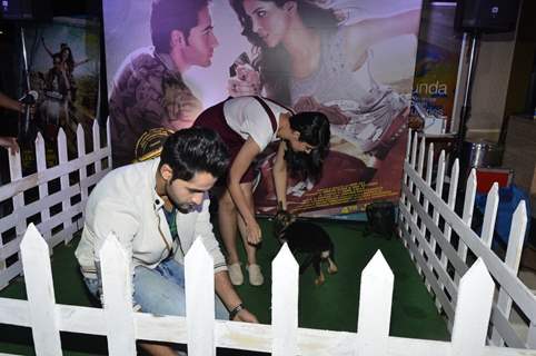 Armaan and Deeksha playing with puppies