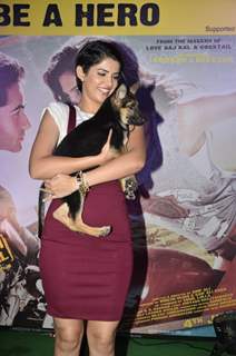 Deeksha Seth holds a puppy