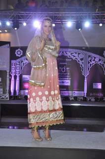 Neha Dhupia walks for Kamal Design Studio at Viviana Mall in Thane