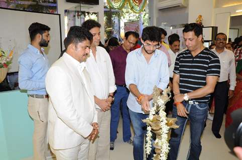 Aditya Thackeray at the Inaugration of Shiva's Hair Designers