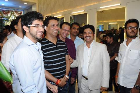 Aditya Thackeray and Madhur Bhandarkar pose for the camera