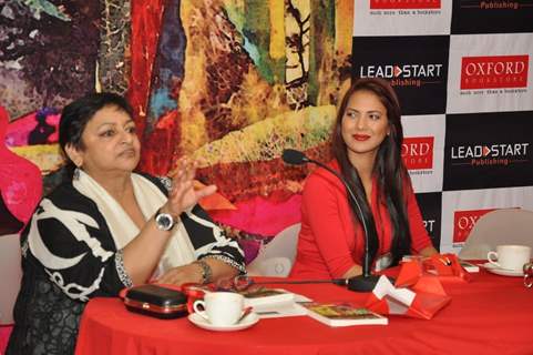 Rochelle Maria Rao gives a keen ear to Neerja Gauri as she speaks about her book at the launch