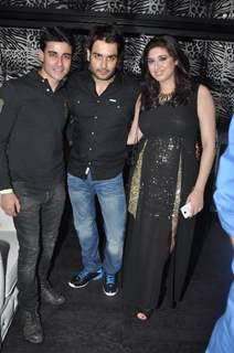 Gautam Rode with Vivian Dsena and Vahbbiz at the Birthday Party