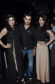 Vivian Dsena with Vahbbiz and Lauren at his Birthday Party