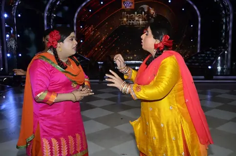 Palak with her clone on Jhalak Dikhala Jaa