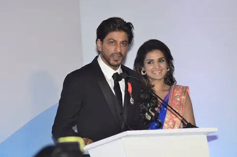 Shahrukh Khan addresses the media at the event