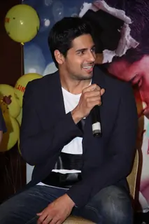Sidharth Malhotra addresses the media at the Success Party of Ek Villain