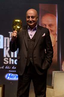 Anupam kher at the Press Conference of The Anupam Kher Show