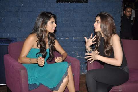 Alia with the anchor of  Sony SIX FIFA at Hard Rock Cafe