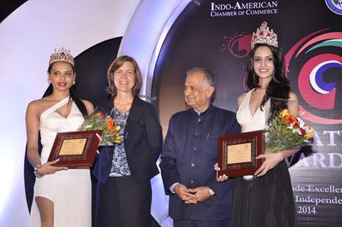 Koyal Rana And Gail 'D' Silva At Indo American Trade Excellence Awards 2014