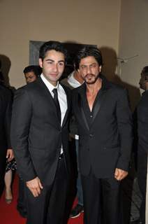 Shah Rukh Khan and Armaan Jain at the Special Premier of Lekar Hum Deewana Dil