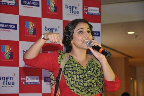 Vidya Balan at the promotions of Bobby Jasoos at R City Mall