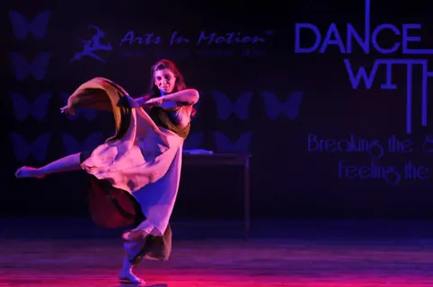 Aanchal Gupta Performing at  the stage of Dance with Joy '14 - Arts in Motion