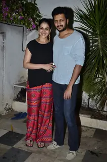 Riteish Deshmukh and Genelia Dsouza at Success Bash of Ek Villain