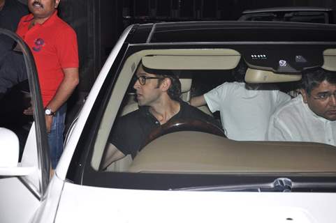 Hrithik Roshan Snapped at a screening at Lightbox