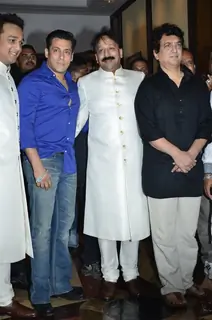 Salman Khan and Sajid Nadiadwala at Baba Siddiqie's Iftar Party