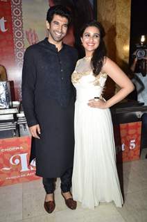 Parineeti Chopra and Aditya Roy Kapoor at the promotion Daawat-e-Ishq