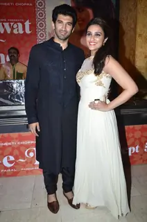 Parineeti Chopra and Aditya Roy Kapoor at the promotion of Daawat-e-Ishq