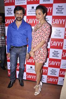 Mallaika and Rajev Paul at the lunch of special Savvy issue