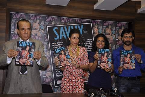 Mallaika and Rajev Paul promotes the magazine special Savvy issue