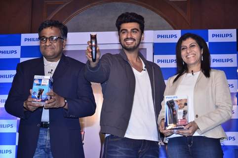 Arjun Kapoor as brand ambassador of Philips India for its male grooming range