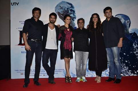 Cast of Haider at the Trailer Launch of Haider