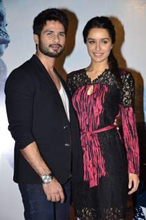 Shraddha Kapoor Shahid Kapoor at the Trailer Launch of Haider