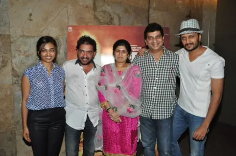 Cast of Lay Bhari at the Screening of Lay Bhari at Lightbox
