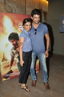 Sharad Kelkar and Radhika at the Screening of Lay Bhari at Lightbox