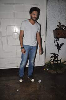 Riteish Deshmukh was spotted at the Screening of Lai Bhari