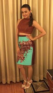 Surveen Chawla at the Promotions of Hate story 2