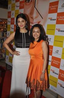 Shruti Hassan with Rashmi Shetty at the book launch