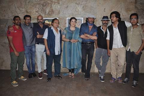 Cast of the Short Film Makhmal at the screening